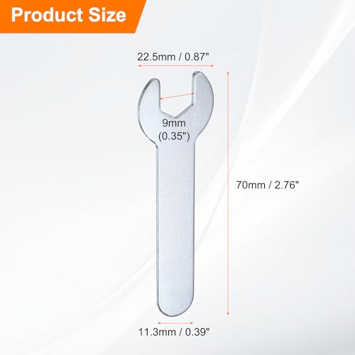 10pcs Small Wrench 10x70x1.5mm Metric U (10x70x1.5mm)