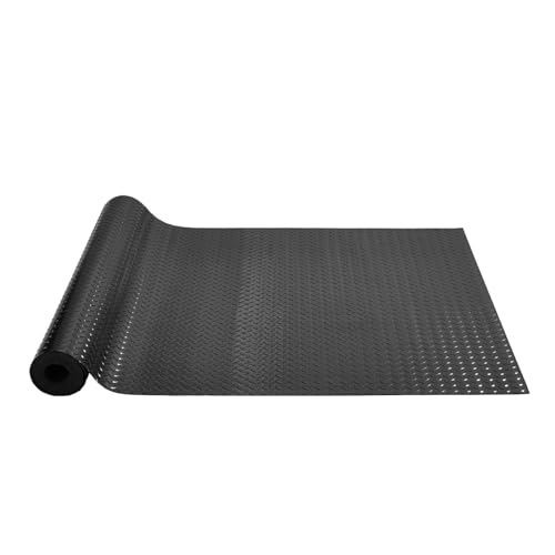 Garage Floor Mats (Black / 204.7"L x 43.3"W x 0.1"Th)