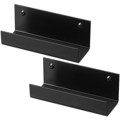2 Pcs Wall Mount Ladder Wall Wheelbarrow Hanger (Black)