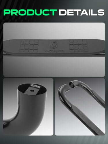 4 Inch Running Boards for Chevy & GMC (Semi-gloss black / Regular Cab)