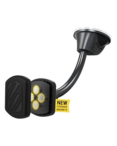 MXWDL Magnetic Cell Phone Car Mount (Extra Strength - Flex Window / Dash / 1 Pack)