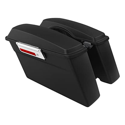 Motorcycle Saddle bags Hard Saddlebags For Harley Touring 1993 (Matte Black# / Standard)