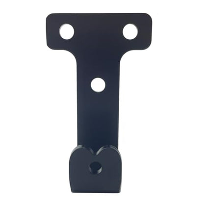 4 PCS black heavy duty metal flat j hooks for hanging 180 lbs (Medium)