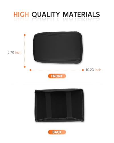 for 2025 2026 Kia K4 Center Console Cover Armrest Box Cover for K4 (Kia K4 2025+ Thin Black Leather)
