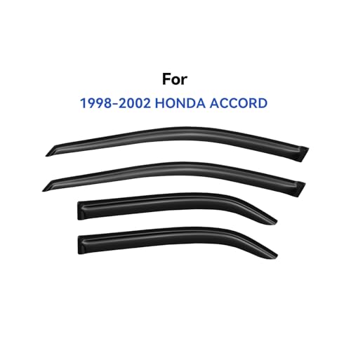Window Visors Rain Guards for 1998 1999 2000 2001 2002 Honda Accord Sedan (1998-2002 Honda Accord)