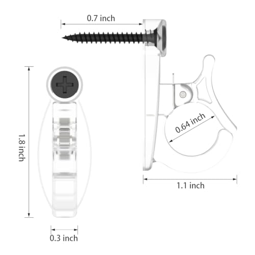 Light Hanger Hooks (Clear)