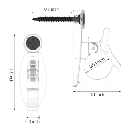 Light Hanger Hooks (Clear)