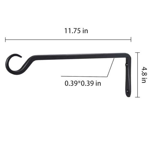 10 inch Plant Hanger (Black / 10in-2-Black)