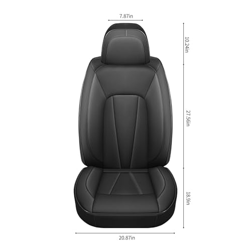 Front Car Seat Covers (Front Pair / Black)