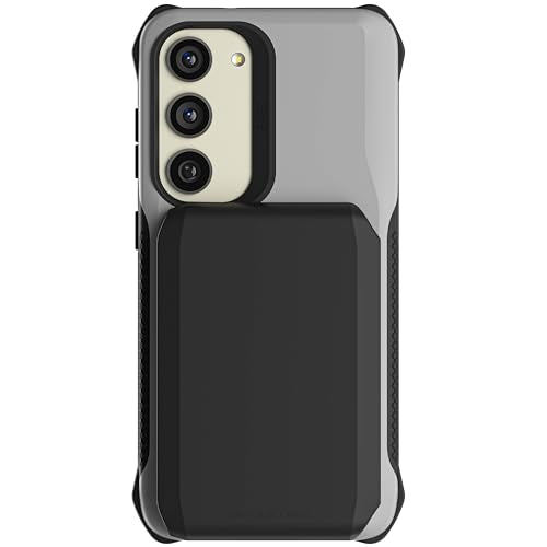 EXEC Wallet Galaxy S23 Case with Detachable Magnetic Credit Card Holder Supports Wireless Charging Premium Shockproof Protective Phone Cover Designed for 2023 Samsung Galaxy S23 (Galaxy S23 / Gray)