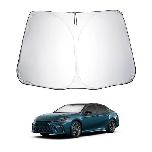 for 2025 2026 Toyota Camry Windshield Sun Shade Windshield Sunshades 2025 2026 Toyota Camry Accessories Sunshade Cover Block UV Ray Front Window Sunshade (2025 2026 Toyota Camry)