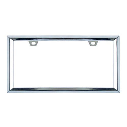 3D Chrome License Plate Frames (Triangle Pattern)