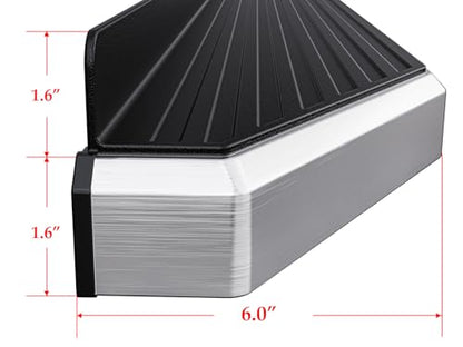 Polished Running Boards Style Compatible with Ford F250 F350 Super Duty 1999 (Polished / Running Board Flat Style)