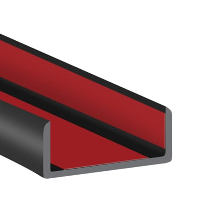 Rubber Edge Trim (Fit 1-1/2" - L20' / Black)