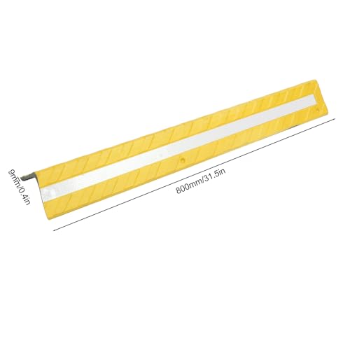 Garage Wall Protector Rubber Wall Corner Guard for Parking Garages (Yellow)