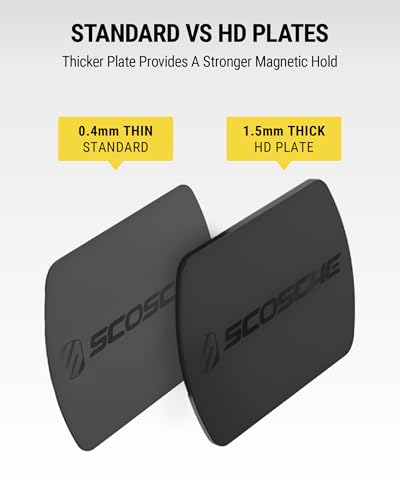 MAGRKI MagicMount Replacement Metal Plate Kit (Original / 3 Plates / Black)