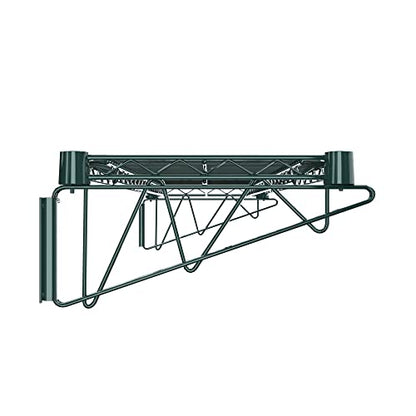 14" x 48" Green Epoxy Wire Wall Mount Shelf (Green / 14" x 48")