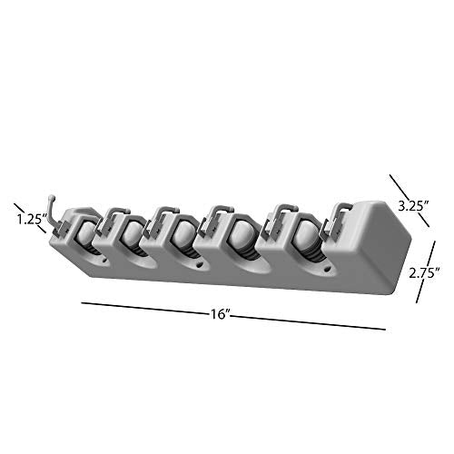 Wall Organizer with Adjustable Slots and Hooks (ONE PACK)
