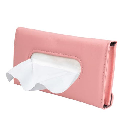 Pink Sun Visor Car Tissue Holder (Pink)