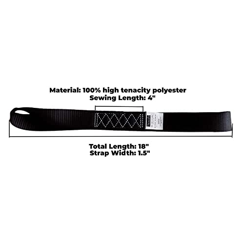 Soft Loop Tie Down Straps (Black)