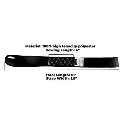 Soft Loop Tie Down Straps (Black)