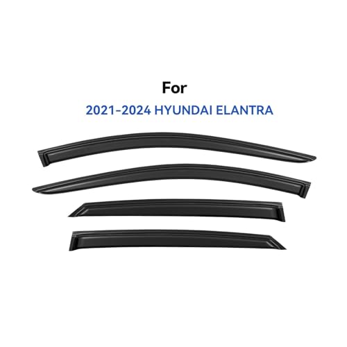 Window Visors Rain Guards for 2021 (2021-2026 Hyundai Elantra)