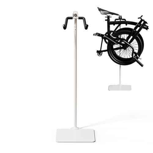 Carbon Steel Bike Stand (White / Trumpet)