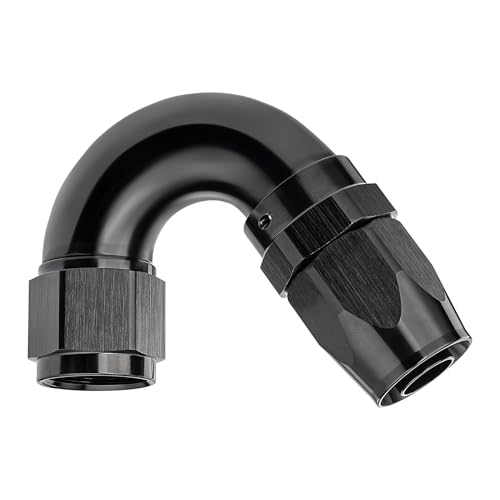 10AN 150 Degree One Piece Full Flow Hose End Fitting Swivel for CPE Braided Hose (10AN / 150 Degree)