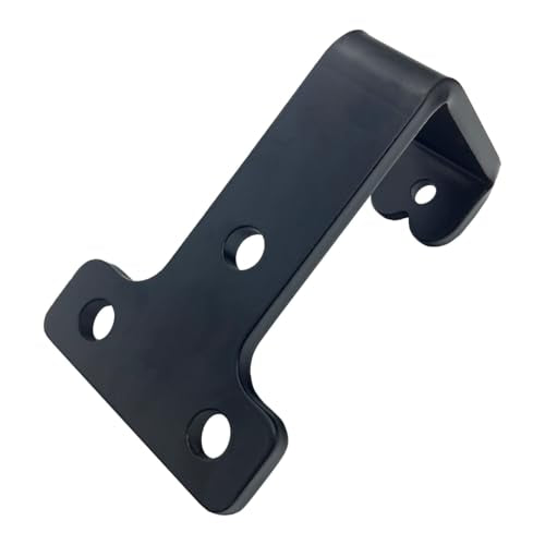 4 PCS black heavy duty metal flat j hooks for hanging 180 lbs (Medium)