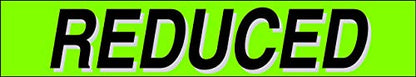 Ez line Vinyl Windshield Stickers 3 Dozen 15 Inch Chartreuse Slogan Dealership Pro Pack for Car Lots (EZ115-Pack6)