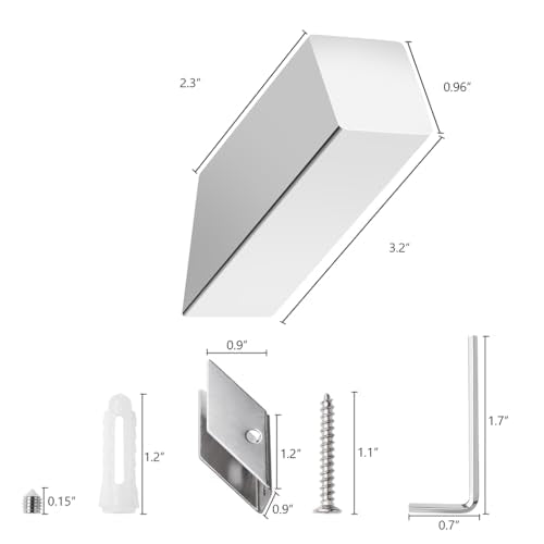 Towel Hooks Chrome SUS 304 Stainless Steel (Chrome / 2 Pack)