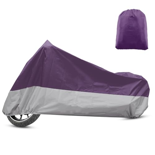 Motorcycle Cover for Harley Davidson Fits Up to 116.14" XXXL (Purple / XXXL)