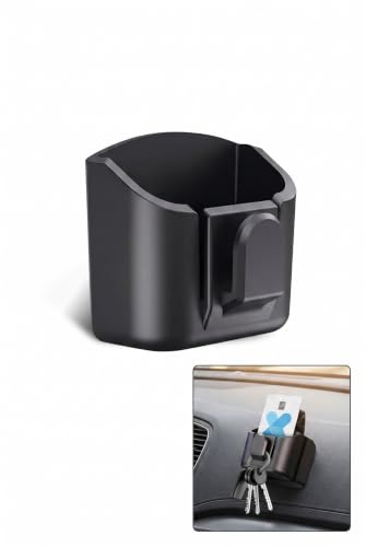 Key Fob Holder with Hook (w/ Hook / Black)
