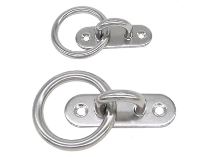 Stainless Steel Ceiling Hooks & Wall Hangers with Rings (M8 With Ring)