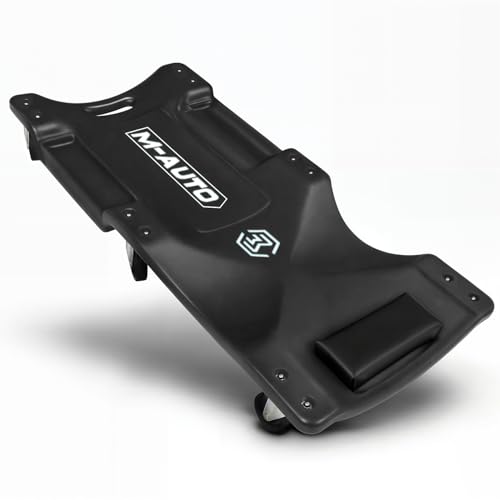 Mechanic Roller Creeper with Padded Headrest (Black / 40")
