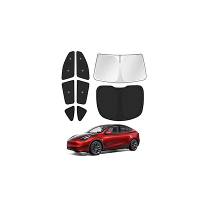 Upgraded Window Shades for 2020 (Tesla Model Y 2020-2024 with Suction)