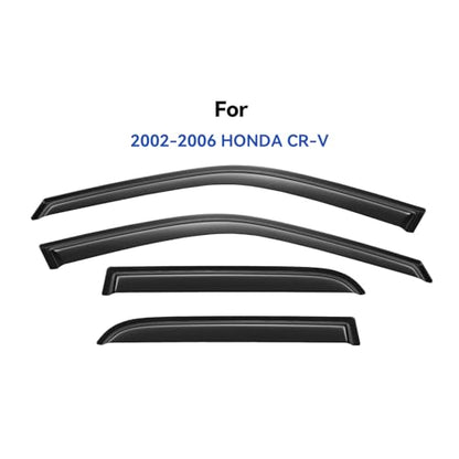 Window Visors Rain Guards for 2002 2003 2004 2005 2006 Honda CRV CR (2002-2006 Honda CRV)