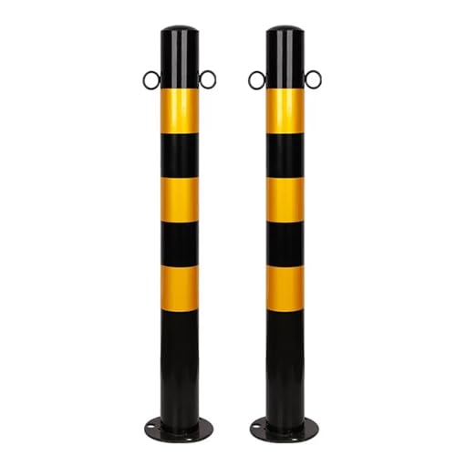 Safety Barrier Bollard for Driveways (Black (2pcs))