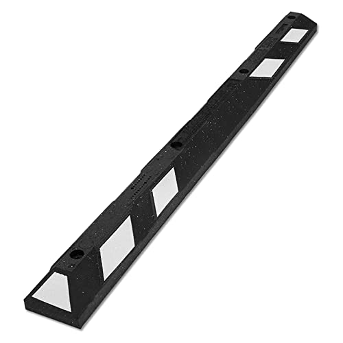 Rubber Parking Curb (Black and White Pack of 1)