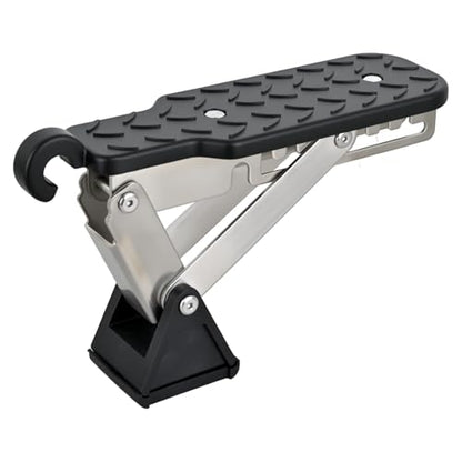 Car Door Step Universal Aluminum Latch Step for Car Roof Access Portable Folding Car Door Latch Hook Step Multi (Black)
