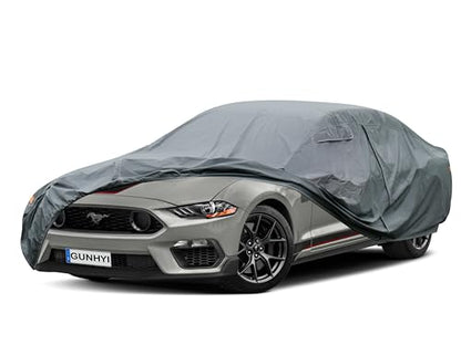 16 Layers Car Cover Waterproof All Weather for Coupe Heavy Duty (0 Coupe Car Cover / 0 Fit Coupe Length 186-195 inch)