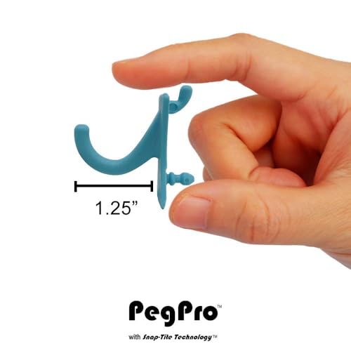 PegPro® J Hooks Kit for Standard “Wood Fiber” pegboard (J Hook - 24 Count / Caribbean)
