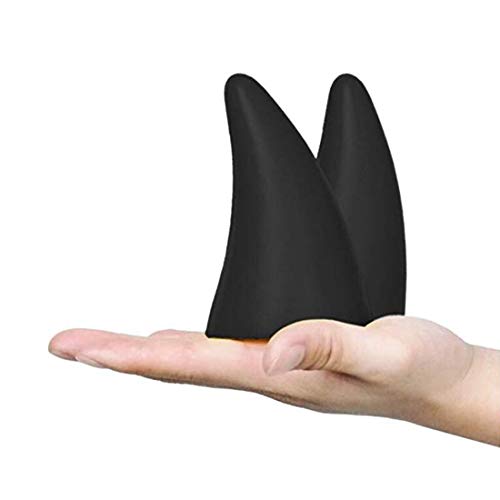 Car 3D Devil Horns Sticker (Classic Black)