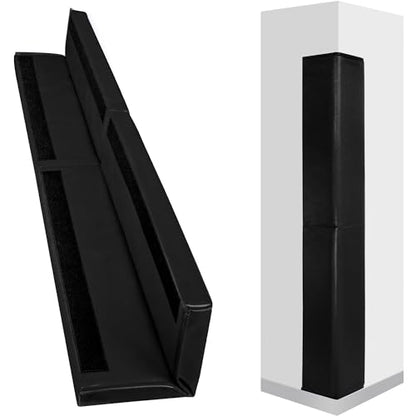 Wall Corner Guards & Edge Protector (5FT TALL 6in SIDES / Black)