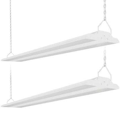 2-Pack 300W/240W/200W LED Linear Shop Lights, 0-10V Dimmable 5000K (300W)