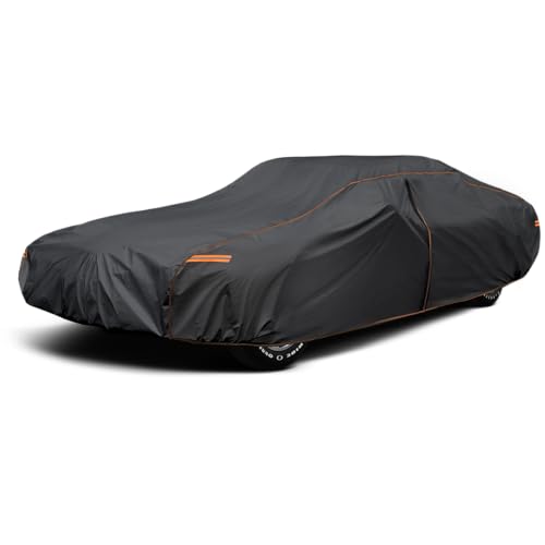6 Layer Extra Large Car Cover for Sedan (1-C7 Fit Cars, Length up to 225 inch)