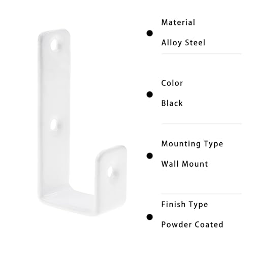Bunk Bed Ladder Hooks Brackets (White)