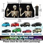 Skull Car Windshield Sun Shade Umbrella Foldable Front Windshield Cover Funny Visor Umbrella Sun Shade Cover Sun Shade Car Accessories Blocks UV Rays (Skull)