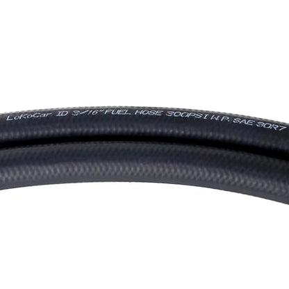 Rubber Fuel Hose Line Push Lock 3 (3/16" ID 10ft)