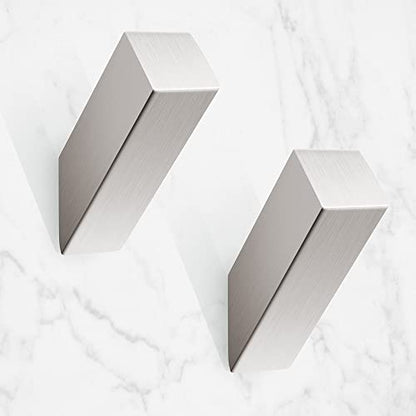 Towel Hooks Brushed Nickel Stainless Steel (Brushed Nickel / 2 Pack)